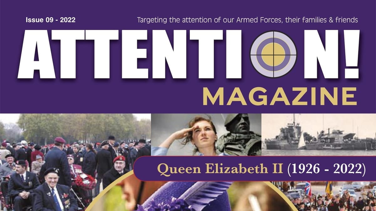 Top of the front cover of Attention Magazine Issue #9.