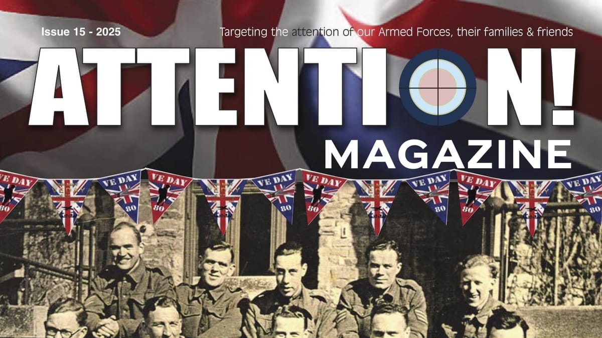 Top of the front cover of Attention Magazine Issue #15.