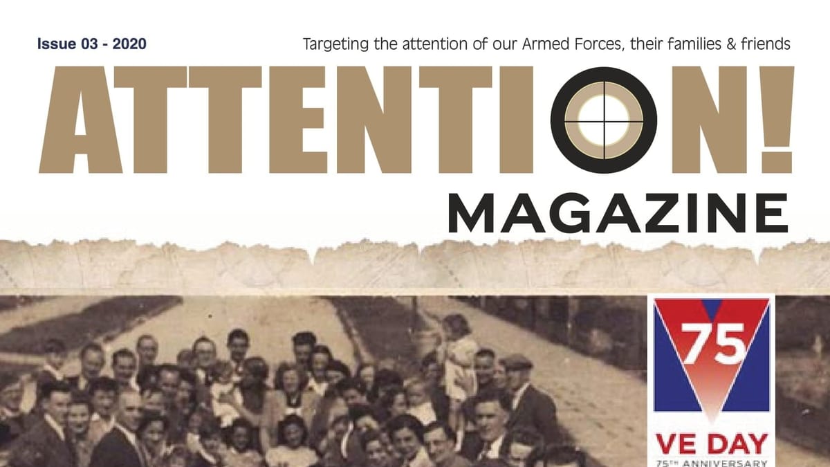 Top of the front cover of Attention Magazine Issue #3.