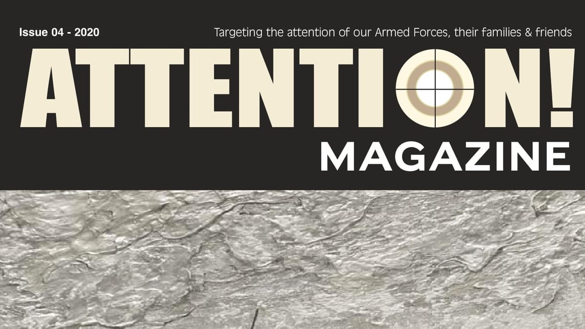 Top of the front cover of Attention Magazine Issue #4.