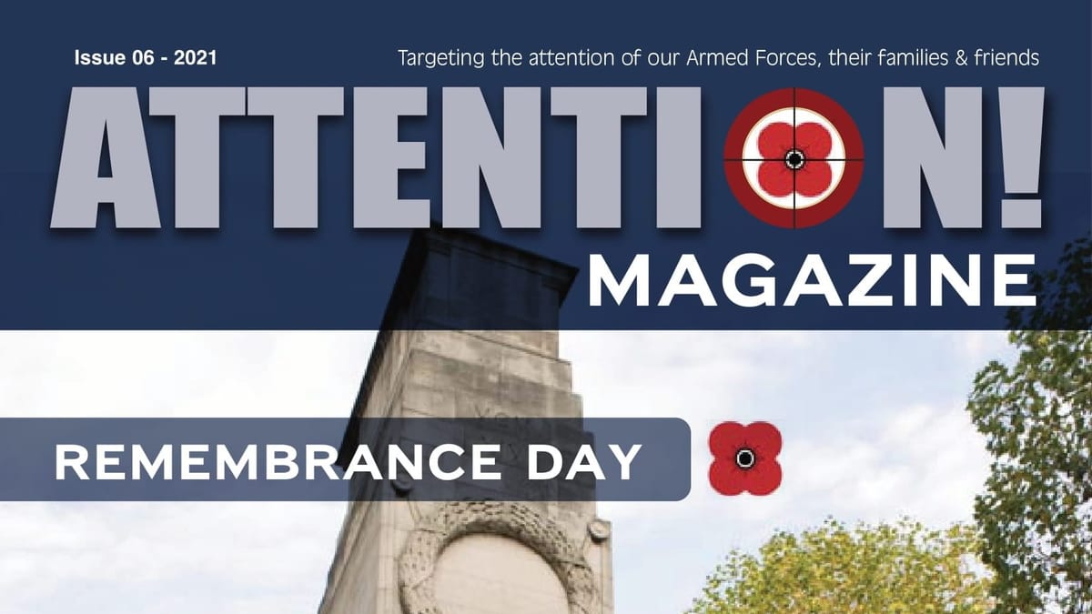Top of the front cover of Attention Magazine Issue #6.