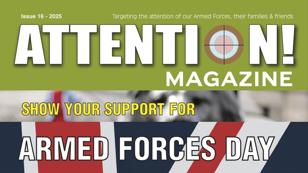 Top of the front cover of Attention Magazine Issue #16.