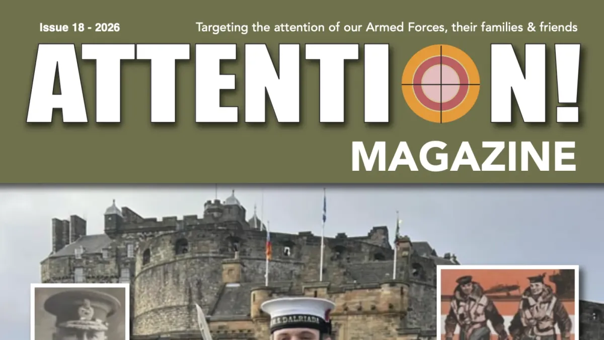 Top of the front cover of Attention Magazine Issue #18. 