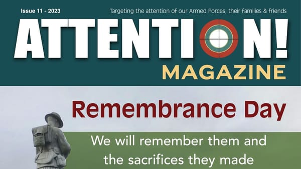 Top of the front cover of Attention Magazine Issue #11. 
