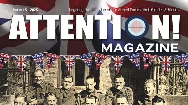Top of the front cover of Attention Magazine Issue #15.
