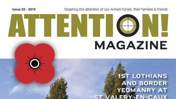 Top of the front cover of Attention Magazine Issue #2.