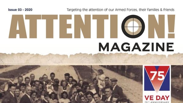 Top of the front cover of Attention Magazine Issue #3.
