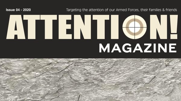 Top of the front cover of Attention Magazine Issue #4.