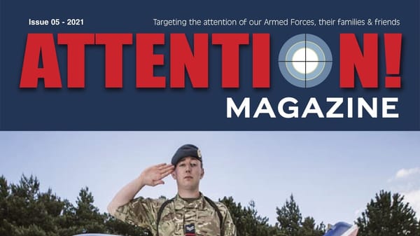 Top of the front cover of Attention Magazine Issue #5.