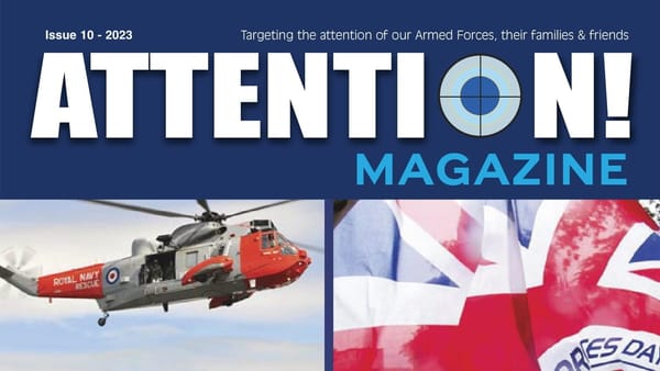 Top of the front cover of Attention Magazine Issue #10. 