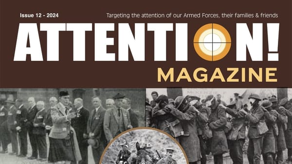 Top of the front cover of Attention Magazine Issue #12. 