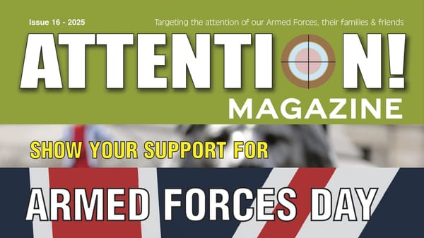 Top of the front cover of Attention Magazine Issue #16.