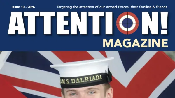 Top of the front cover of Attention Magazine Issue #19. 